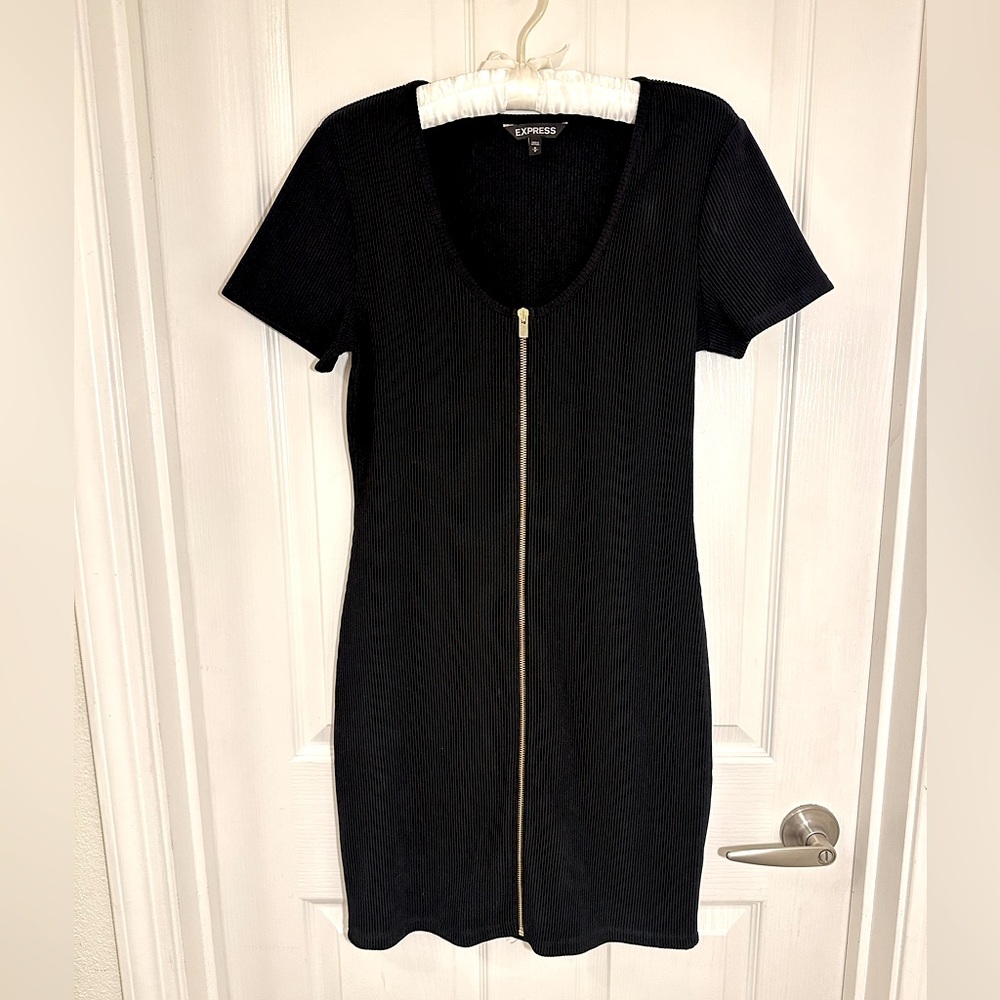 Express ribbed mini dress